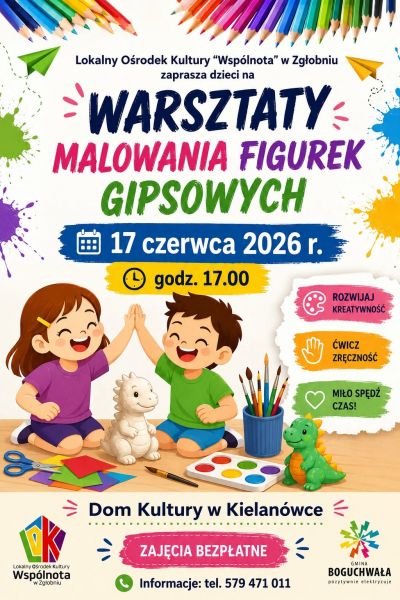 Warsztaty malowania figurek gipsowych
